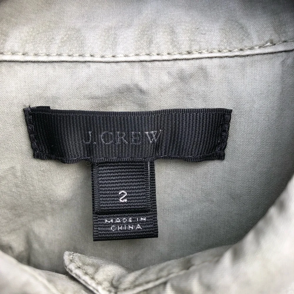 J. Crew beaded safari shirt